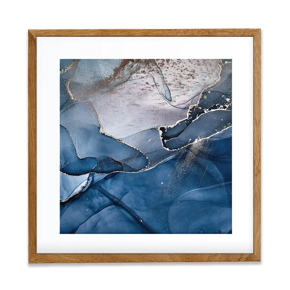 Dark Blue Marble Square Framed Art Print Dark Blue Marble Square Framed Art Print wall art product djero.adlibeshe yahoo.com / Shutterstock