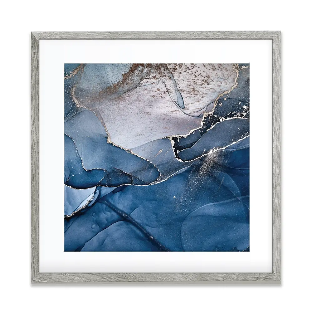 Dark Blue Marble Square Framed Art Print Dark Blue Marble Square Framed Art Print wall art product djero.adlibeshe yahoo.com / Shutterstock