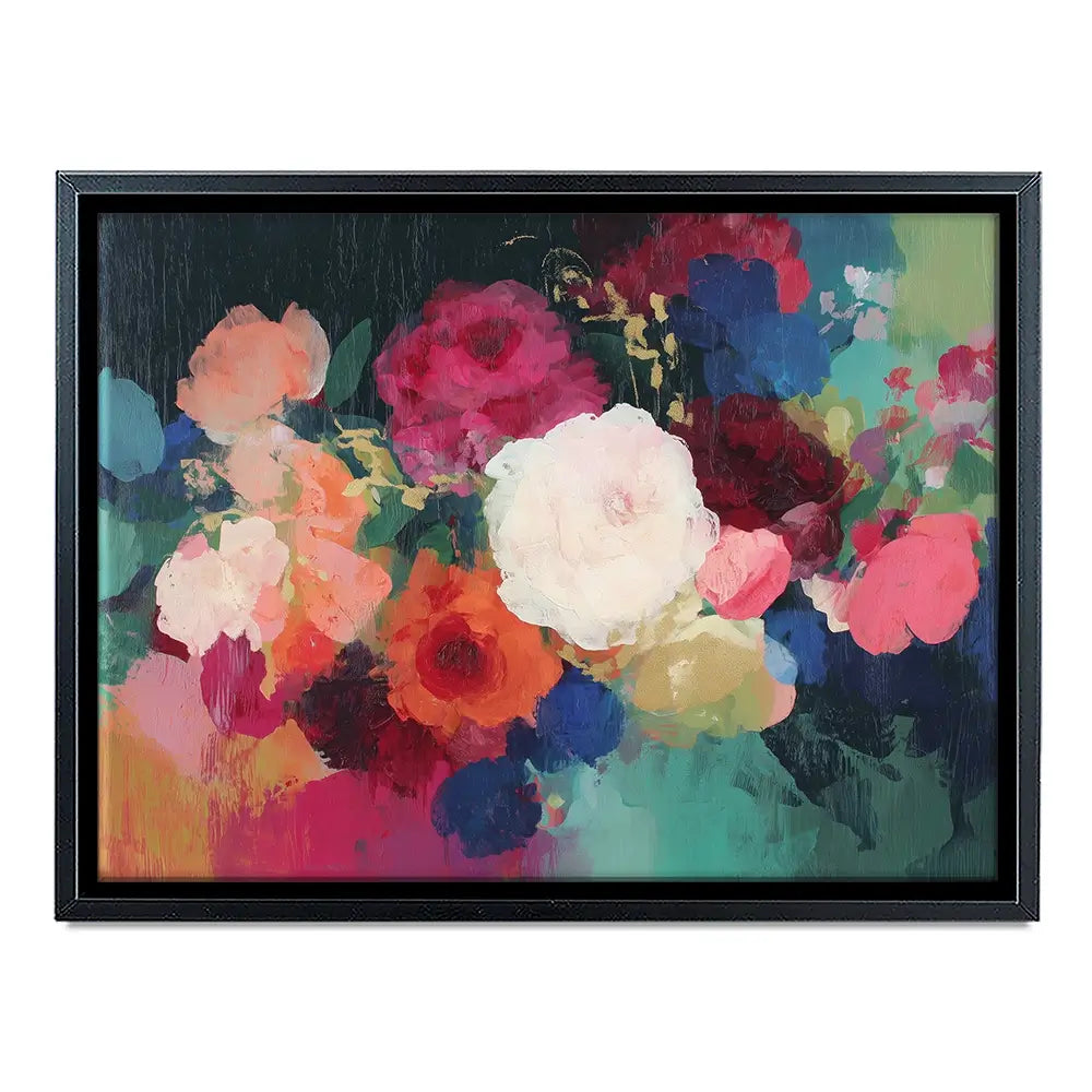 Dark Floral Still Life Canvas Print Dark Floral Still Life Canvas Print wall art product Chromatic Storm Studio