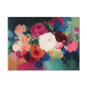 Dark Floral Still Life Canvas Print Dark Floral Still Life Canvas Print wall art product Chromatic Storm Studio