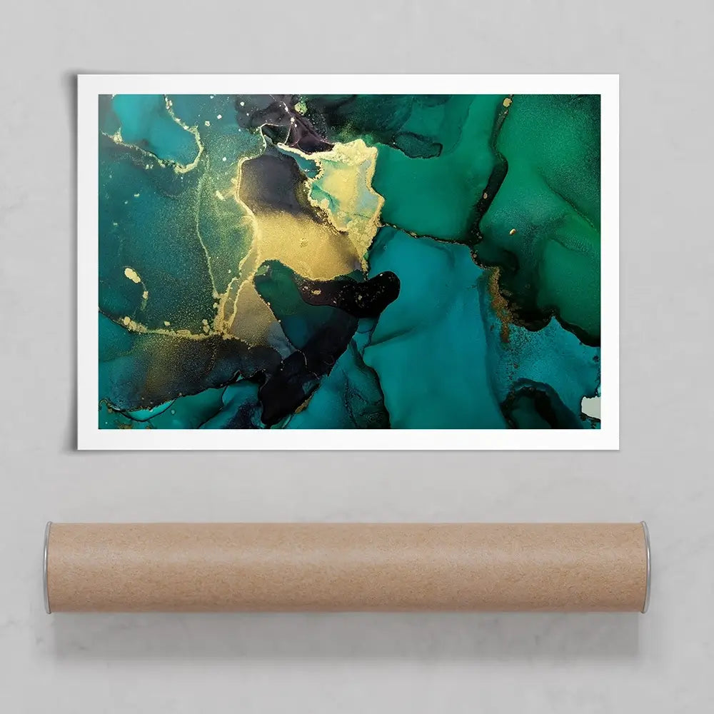 Dark Green Marble Art Print Dark Green Marble Art Print wall art product coldsun777 / Shutterstock