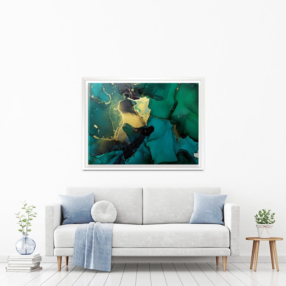 Dark Green Marble Canvas Print wall art product coldsun777 / Shutterstock