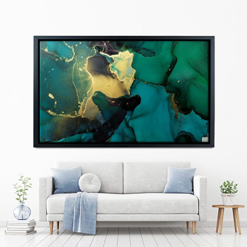 Dark Green Marble Canvas Print wall art product coldsun777 / Shutterstock