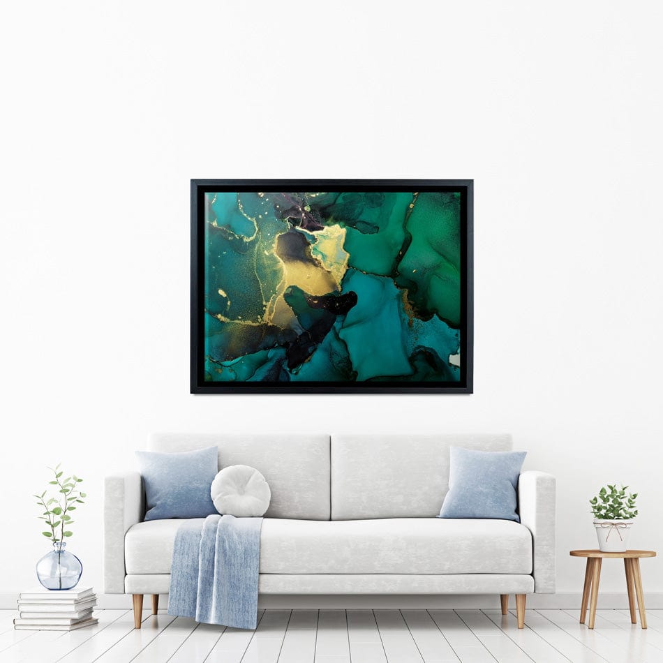 Dark Green Marble Canvas Print wall art product coldsun777 / Shutterstock