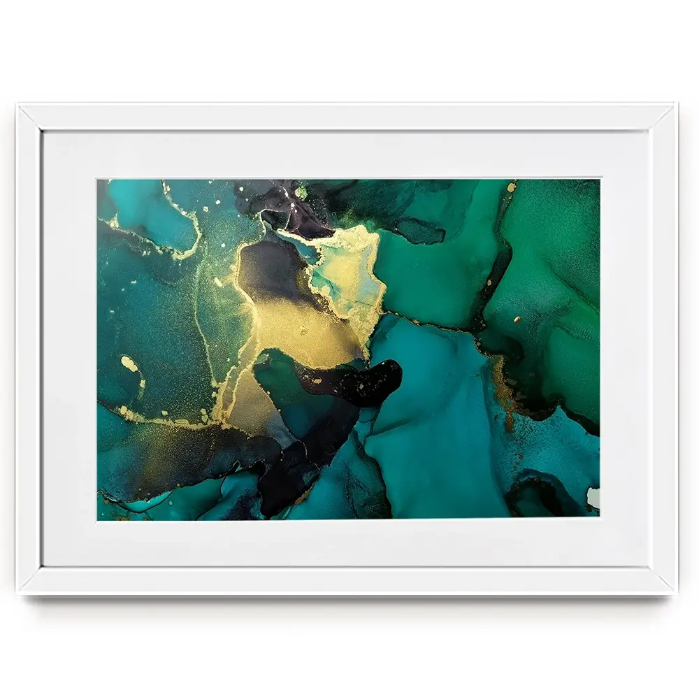 Dark Green Marble Framed Art Print Dark Green Marble Framed Art Print wall art product coldsun777 / Shutterstock