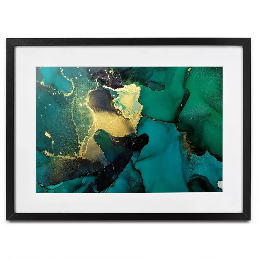 Dark Green Marble Framed Art Print Dark Green Marble Framed Art Print wall art product coldsun777 / Shutterstock