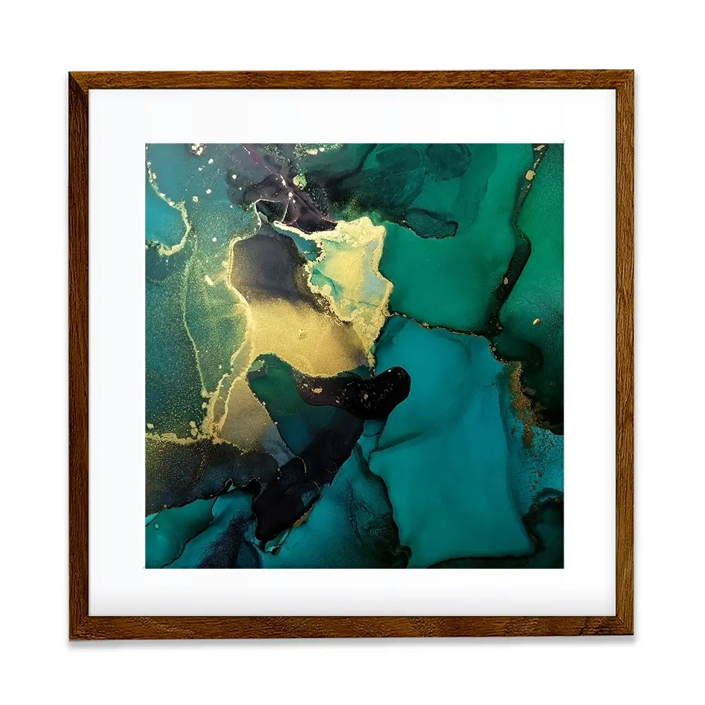 Dark Green Marble Square Framed Art Print Dark Green Marble Square Framed Art Print wall art product Art Print Shop