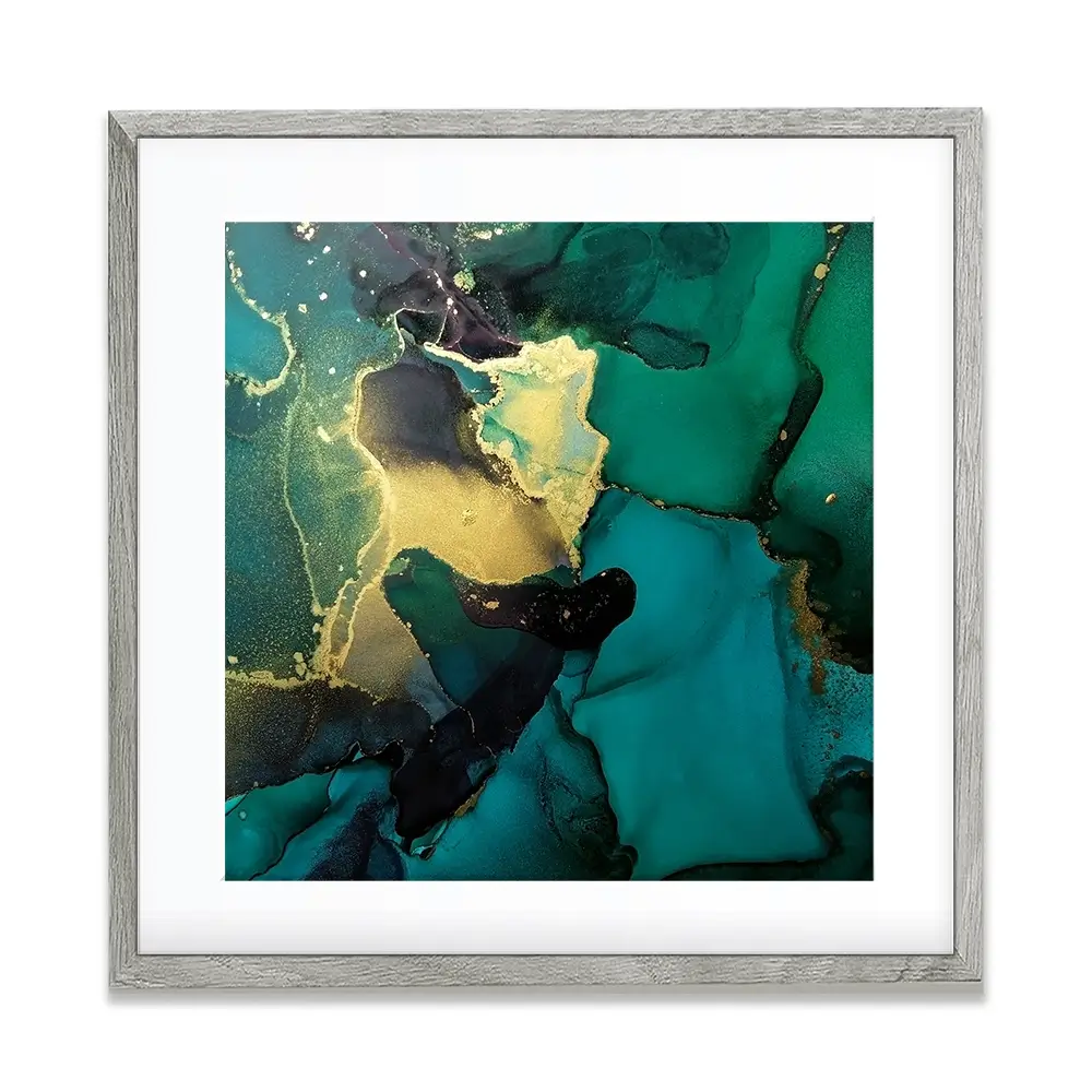 Dark Green Marble Square Framed Art Print Dark Green Marble Square Framed Art Print wall art product Art Print Shop