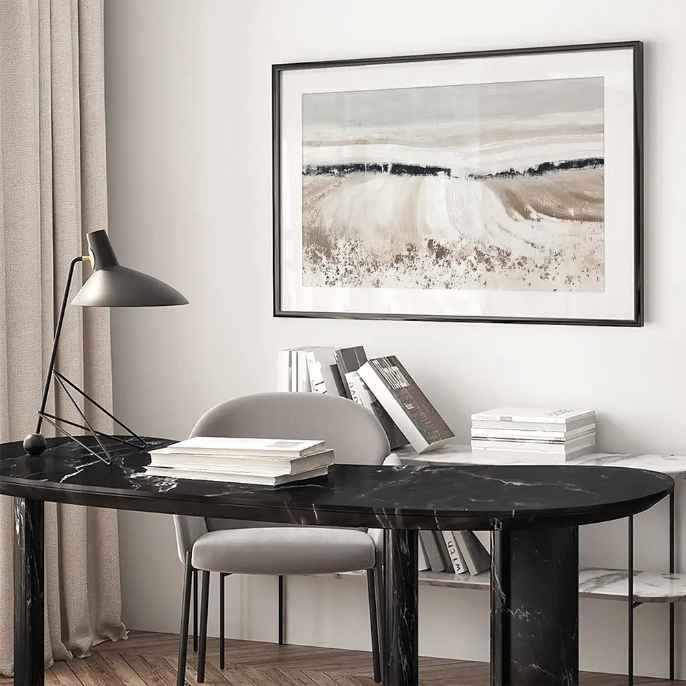 Dark Hill Horizon Field Framed Art Print Dark Hill Horizon Field Framed Art Print wall art product Chromatic Storm Studio