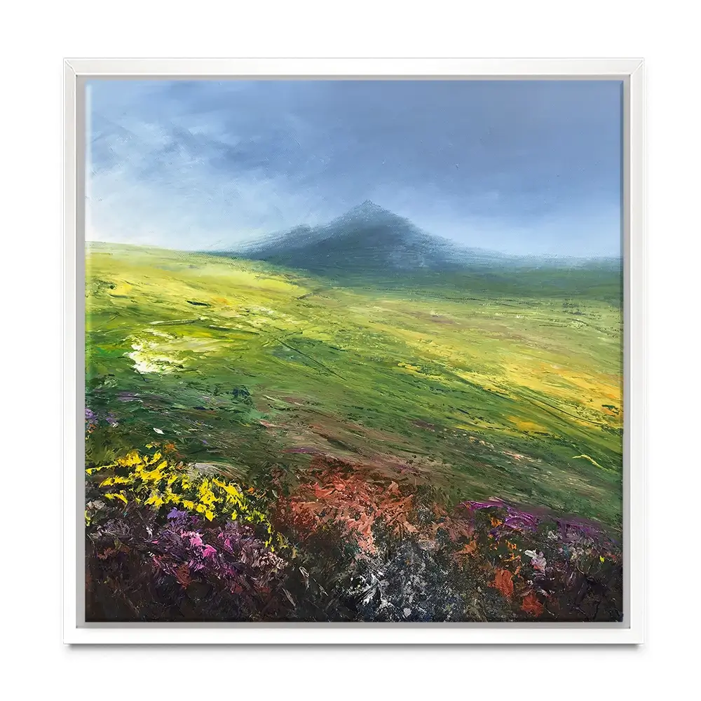Dartmoor Walk Square Canvas Print Dartmoor Walk Square Canvas Print wall art product Laure Bury