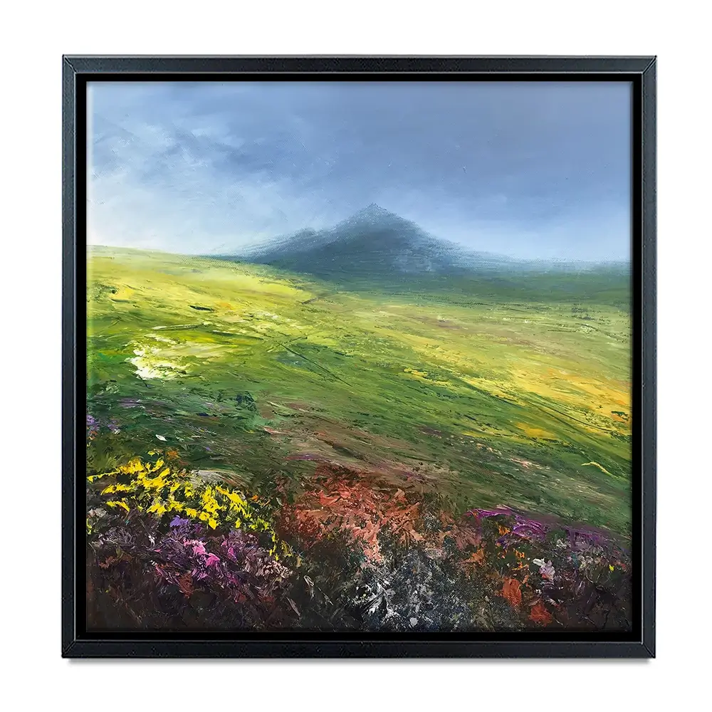 Dartmoor Walk Square Canvas Print Dartmoor Walk Square Canvas Print wall art product Laure Bury