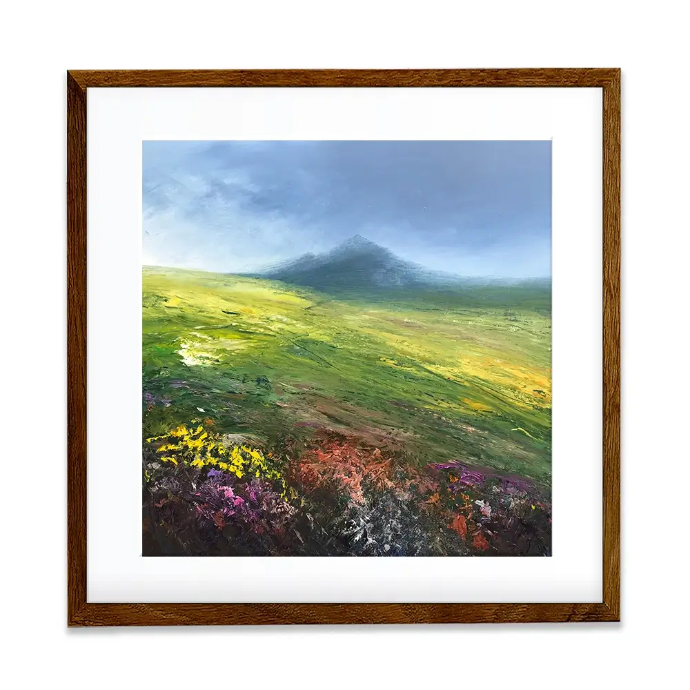 Dartmoor Walk Square Framed Art Print Dartmoor Walk Square Framed Art Print wall art product Laure Bury
