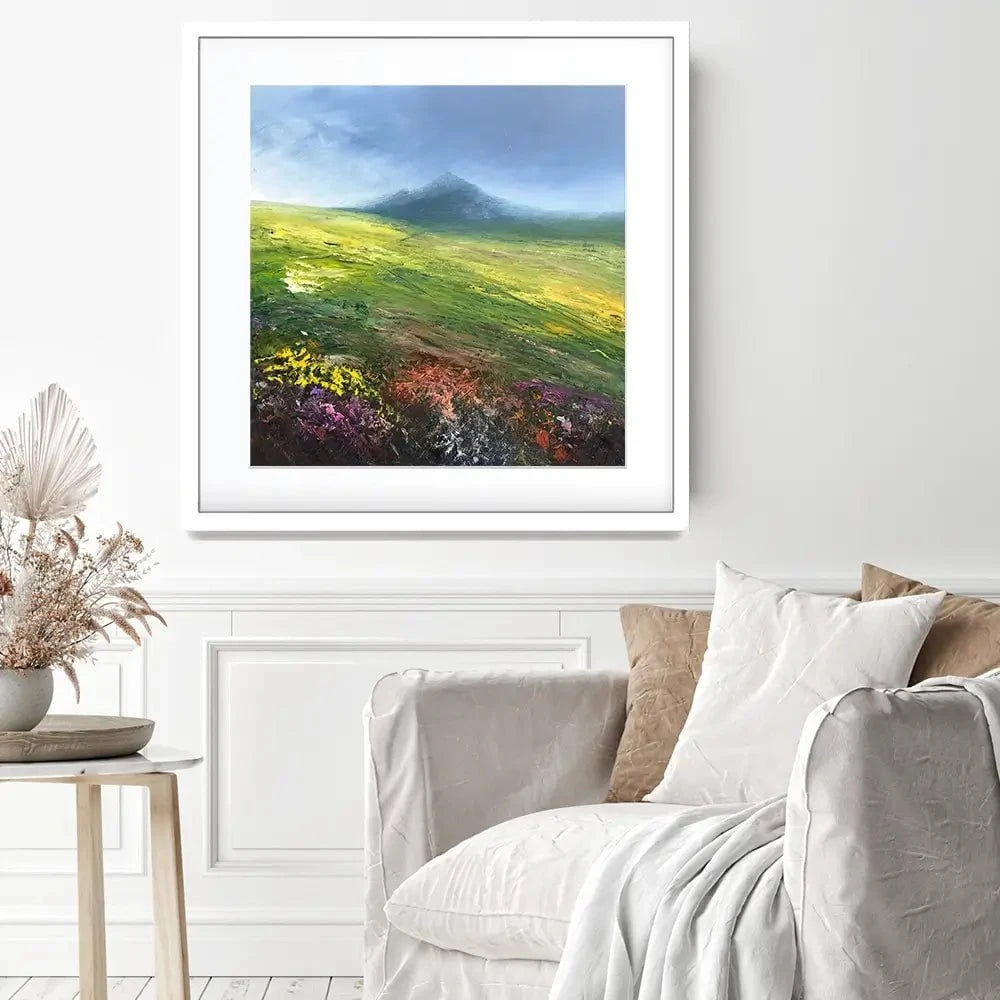 Dartmoor Walk Square Framed Art Print Dartmoor Walk Square Framed Art Print wall art product Laure Bury