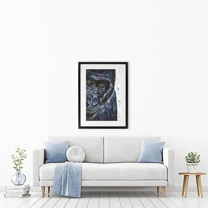 Daryl The Silverback Framed Art Print Daryl The Silverback Framed Art Print wall art product Emma LC Art