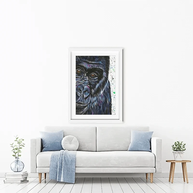 Daryl The Silverback Framed Art Print Daryl The Silverback Framed Art Print wall art product Emma LC Art