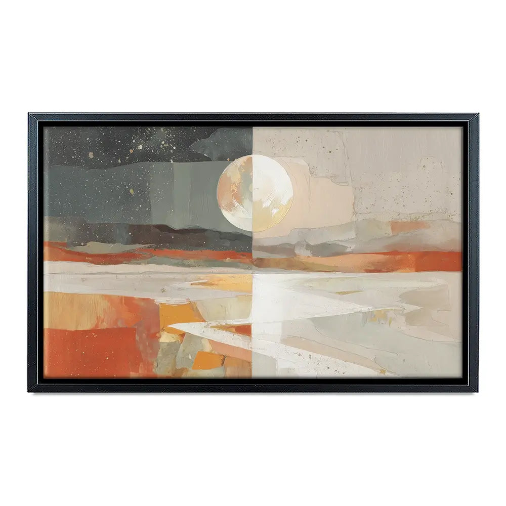 Day And Night Desert Vista Canvas Print Day And Night Desert Vista Canvas Print wall art product Chromatic Storm Studio