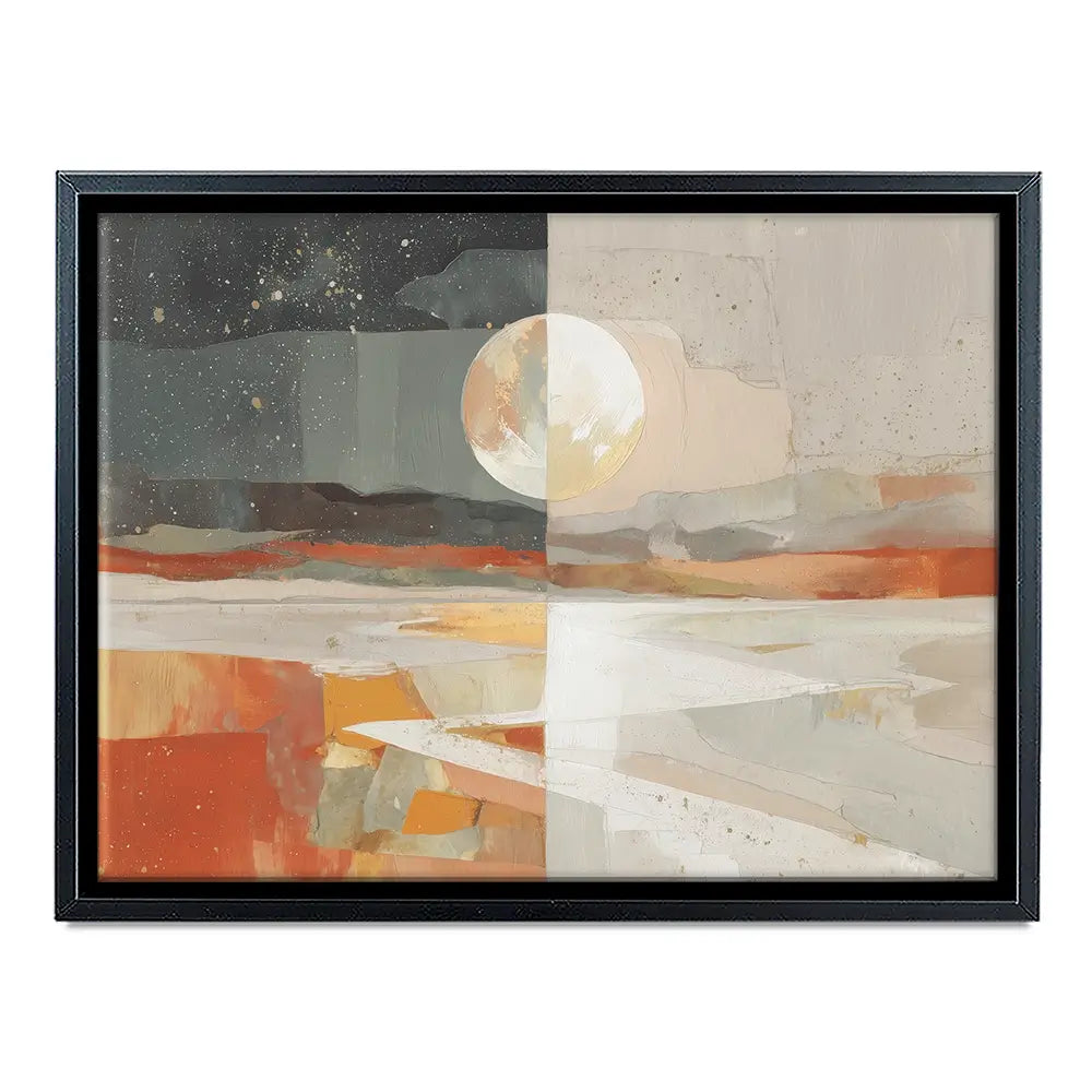 Day And Night Desert Vista Canvas Print Day And Night Desert Vista Canvas Print wall art product Chromatic Storm Studio