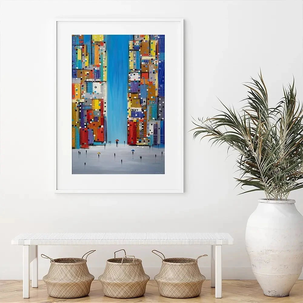 Day In The City Framed Art Print Day In The City Framed Art Print wall art product Ekaterina Ermilkina