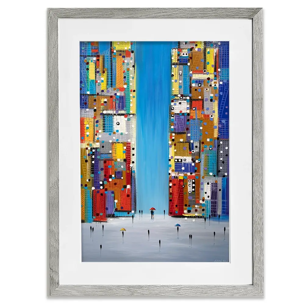 Day In The City Framed Art Print Day In The City Framed Art Print wall art product Ekaterina Ermilkina