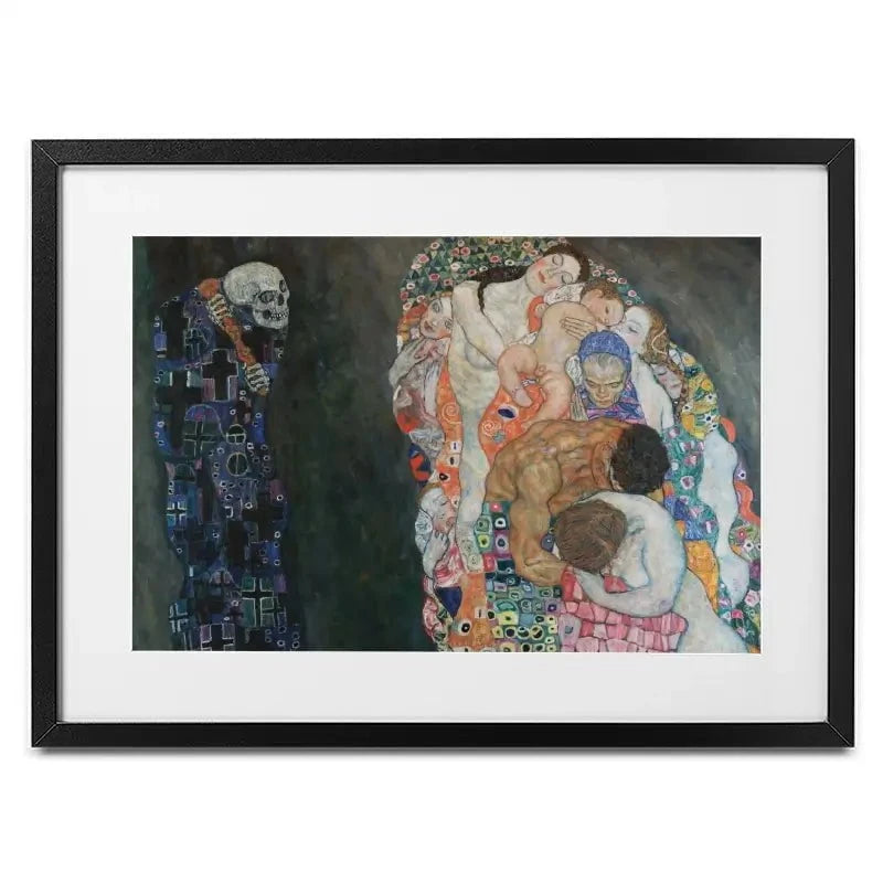 Death And Life Framed Art Print Death And Life Framed Art Print wall art product Gustav Klimt
