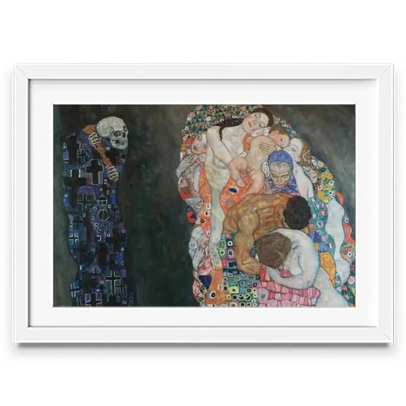Death And Life Framed Art Print Death And Life Framed Art Print wall art product Gustav Klimt