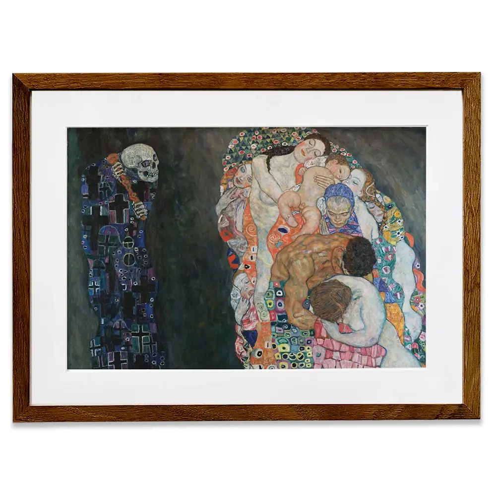 Death And Life Framed Art Print Death And Life Framed Art Print wall art product Gustav Klimt