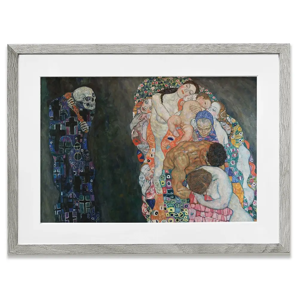 Death And Life Framed Art Print Death And Life Framed Art Print wall art product Gustav Klimt