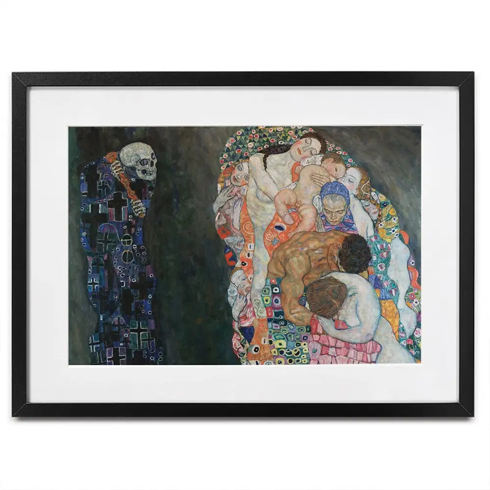 Death And Life Framed Art Print Death And Life Framed Art Print wall art product Gustav Klimt