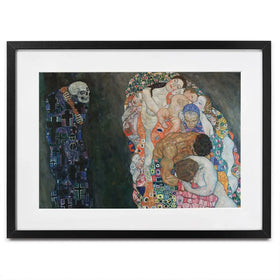 Death And Life Framed Art Print Death And Life Framed Art Print wall art product Gustav Klimt