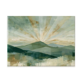 Deco Sunburst Peaks Canvas Print Deco Sunburst Peaks Canvas Print wall art product Chromatic Storm Studio
