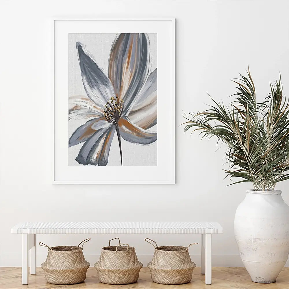 Decorative Flower Framed Art Print Decorative Flower Framed Art Print wall art product Muzi pear studio / Shutterstock