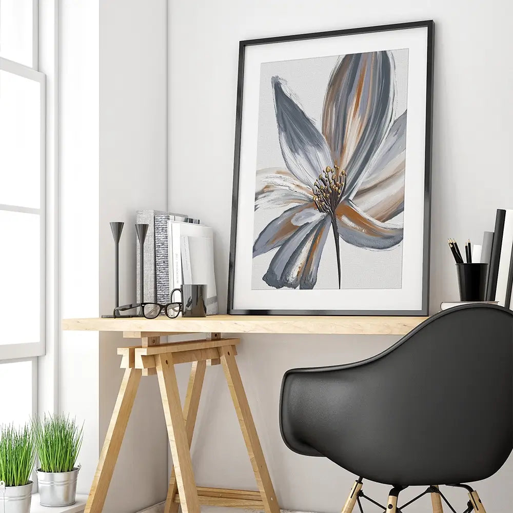 Decorative Flower Framed Art Print Decorative Flower Framed Art Print wall art product Muzi pear studio / Shutterstock