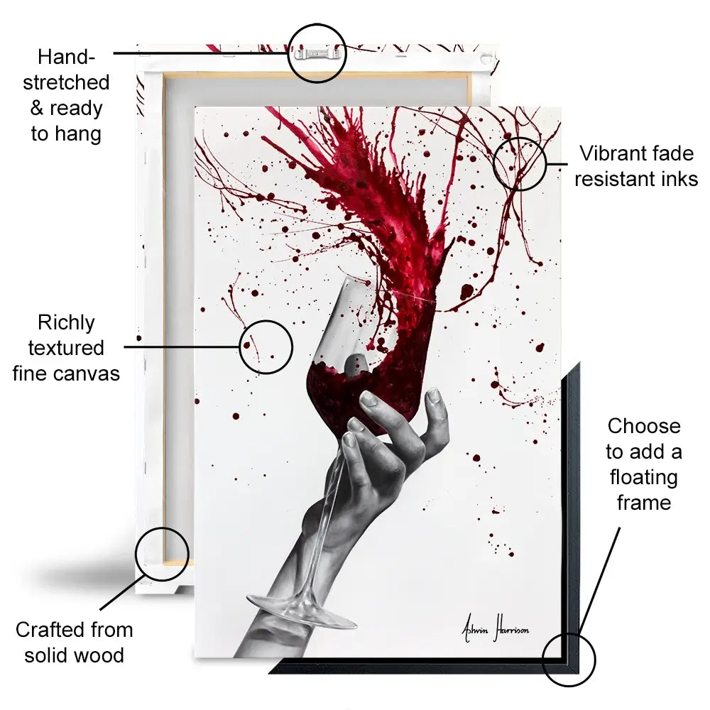 Deep Red Swirl Canvas Print Deep Red Swirl Canvas Print wall art product Ashvin Harrison