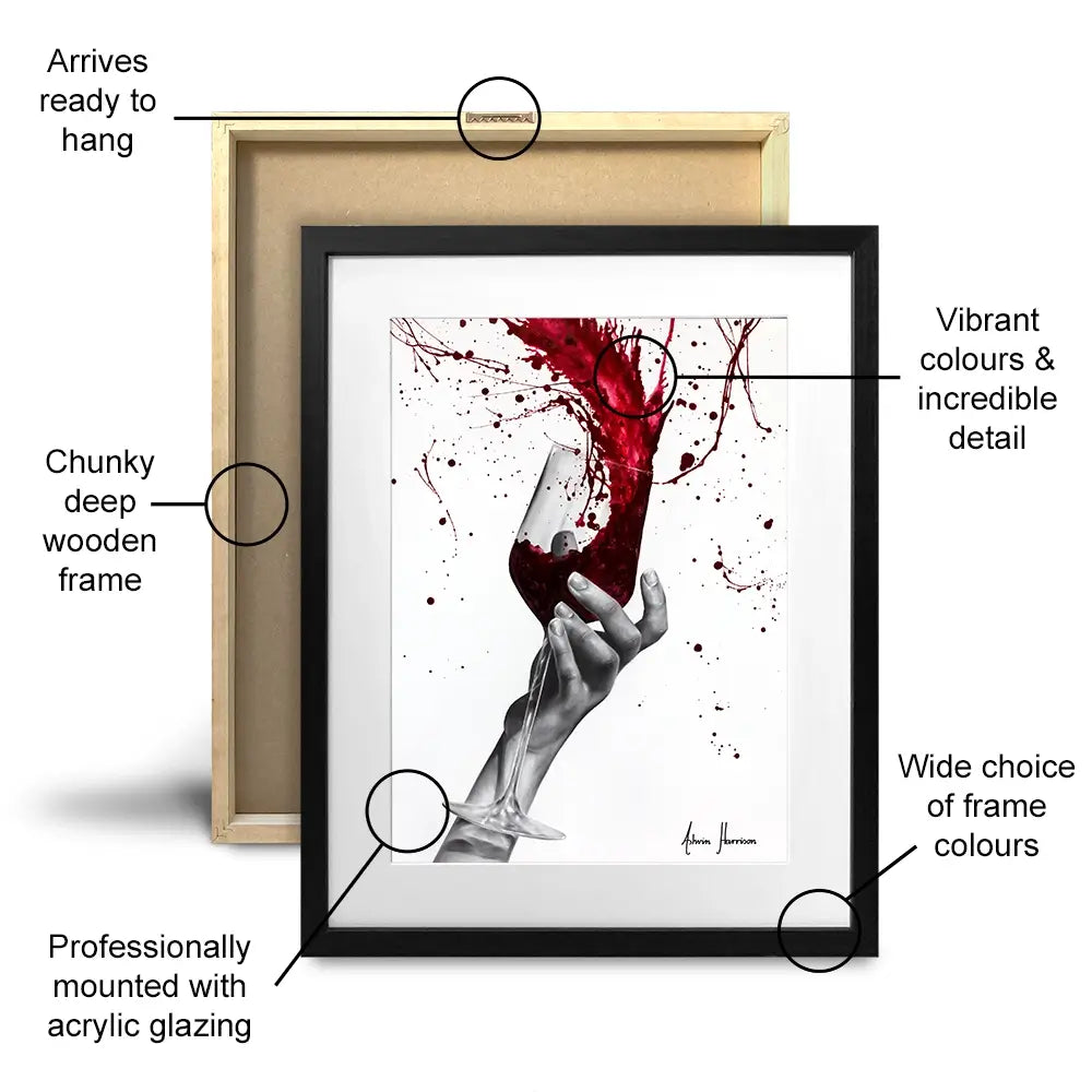 Deep Red Swirl Framed Art Print Deep Red Swirl Framed Art Print wall art product Ashvin Harrison