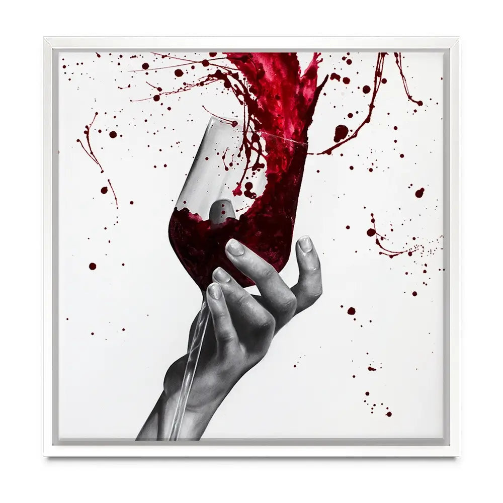 Deep Red Swirl Oversized Canvas Print Deep Red Swirl Oversized Canvas Print wall art product Ashvin Harrison