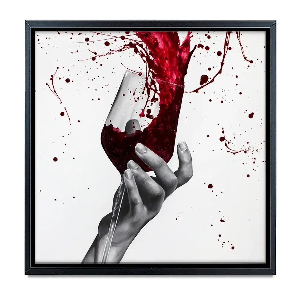 Deep Red Swirl Oversized Canvas Print Deep Red Swirl Oversized Canvas Print wall art product Ashvin Harrison