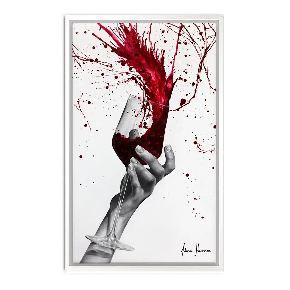 Deep Red Swirl Oversized Canvas Print Deep Red Swirl Oversized Canvas Print wall art product Ashvin Harrison