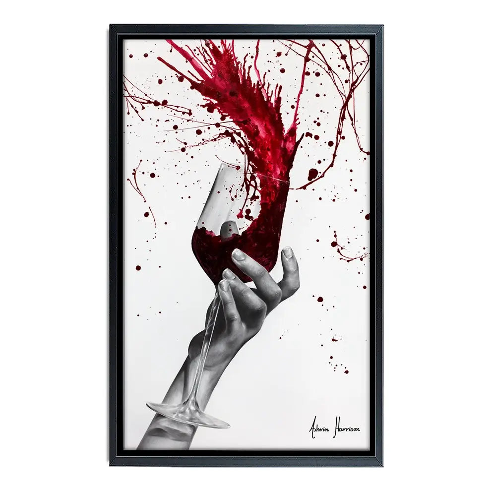 Deep Red Swirl Oversized Canvas Print Deep Red Swirl Oversized Canvas Print wall art product Ashvin Harrison