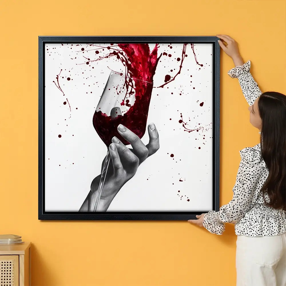 Deep Red Swirl Oversized Canvas Print Deep Red Swirl Oversized Canvas Print wall art product Ashvin Harrison