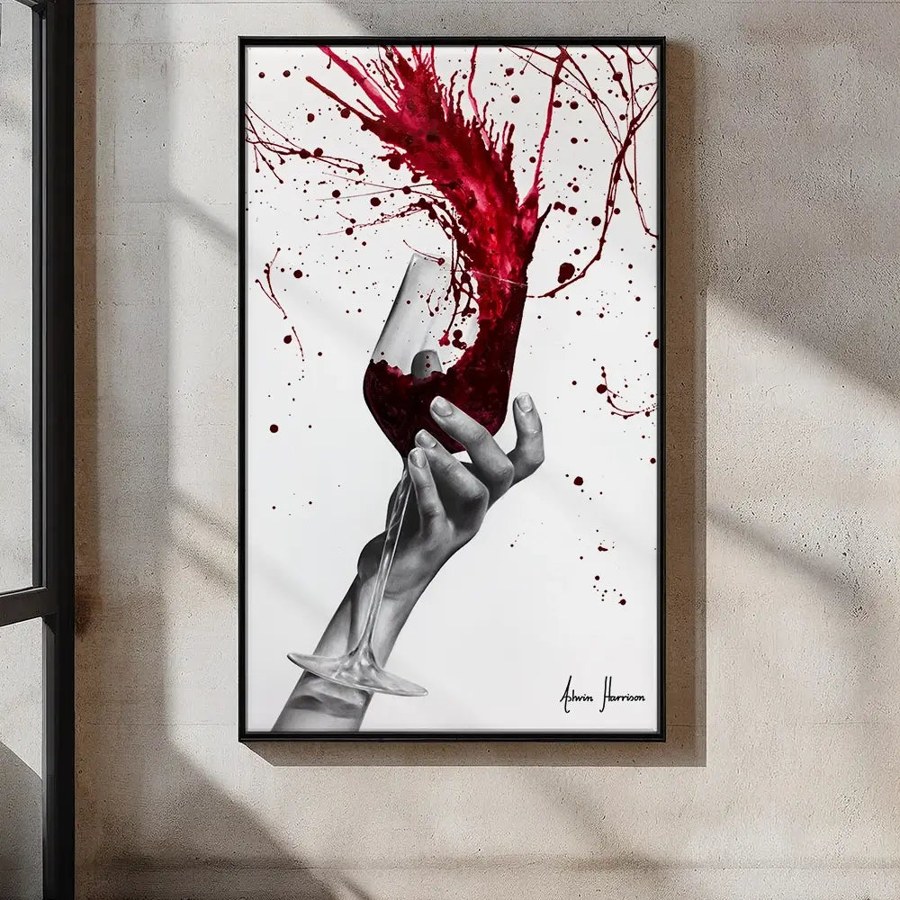 Deep Red Swirl Oversized Canvas Print Deep Red Swirl Oversized Canvas Print wall art product Ashvin Harrison