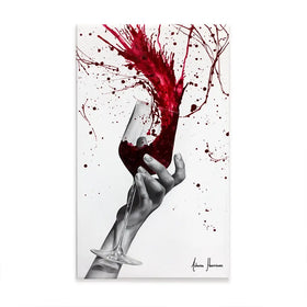Deep Red Swirl Oversized Canvas Print Deep Red Swirl Oversized Canvas Print wall art product Ashvin Harrison