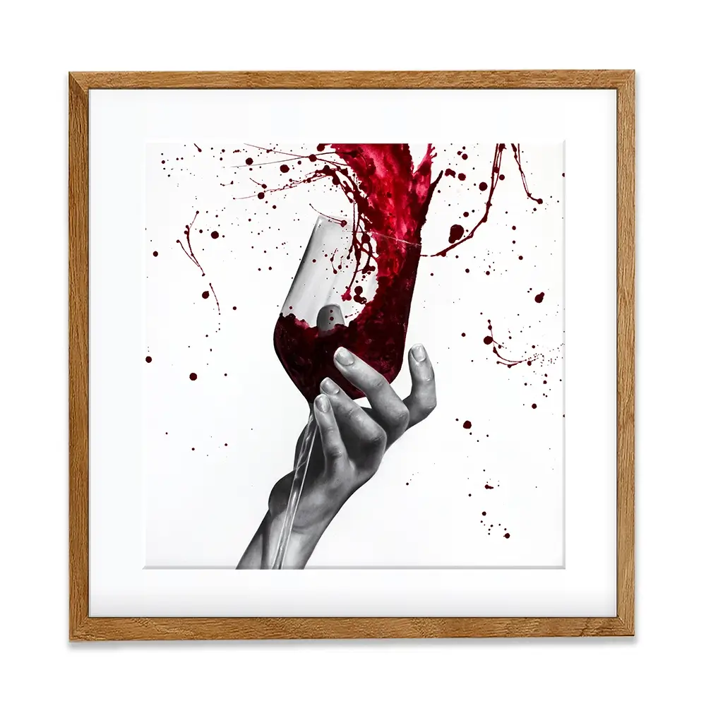 Deep Red Swirl Square Framed Art Print Deep Red Swirl Square Framed Art Print wall art product Ashvin Harrison