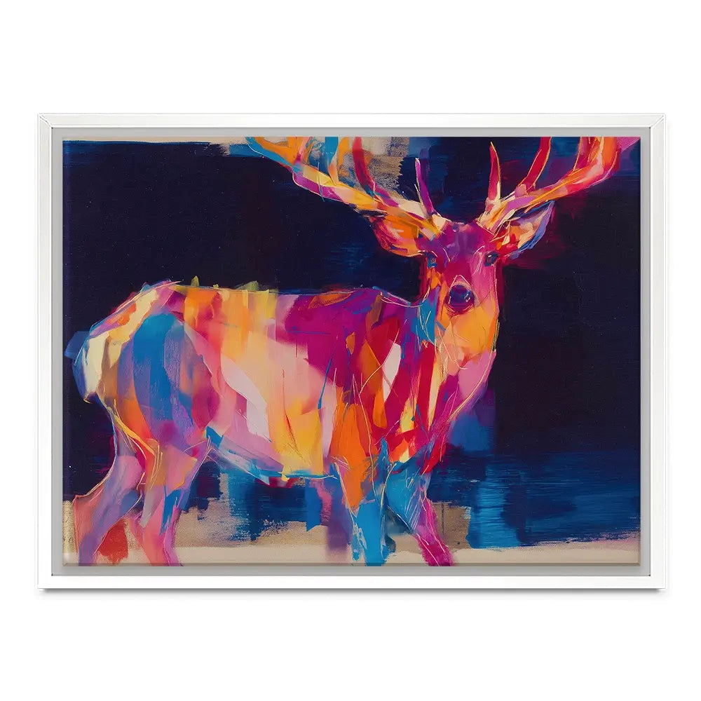 Deer At Twilight Canvas Print Deer At Twilight Canvas Print wall art product Chromatic Storm Studio
