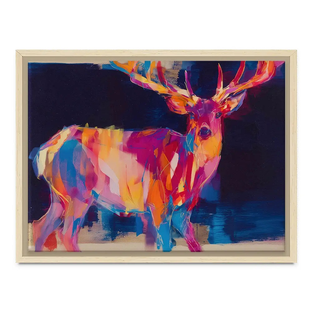 Deer At Twilight Canvas Print Deer At Twilight Canvas Print wall art product Chromatic Storm Studio