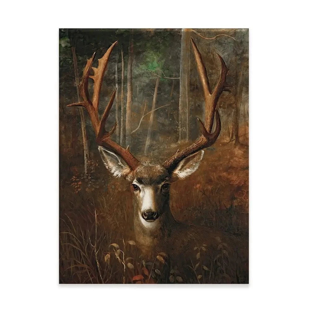 Deer In The Dark Canvas Print Deer In The Dark Canvas Print wall art product Arlington Prints - Independent