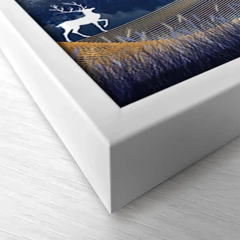 Deer In The Night Canvas Print Deer In The Night Canvas Print wall art product mosamem adv / Shutterstock