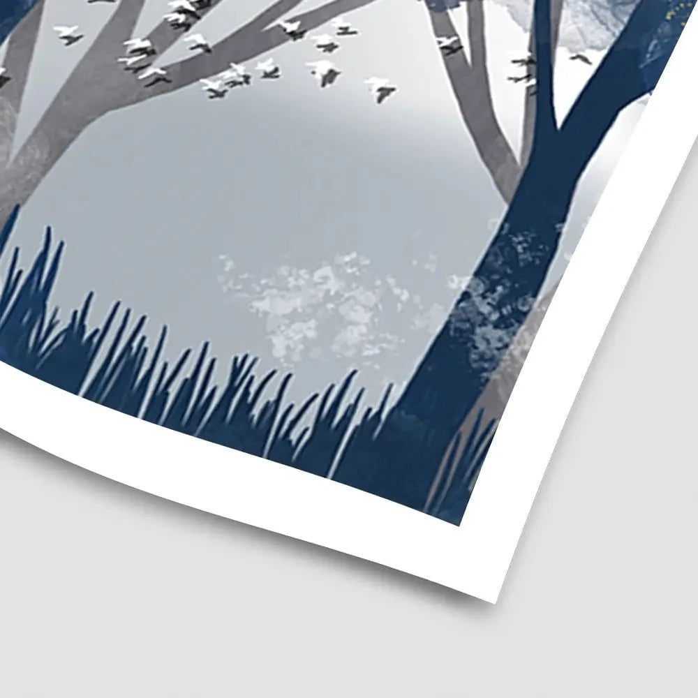 Deer In The Woods Art Print Deer In The Woods Art Print wall art product Independent