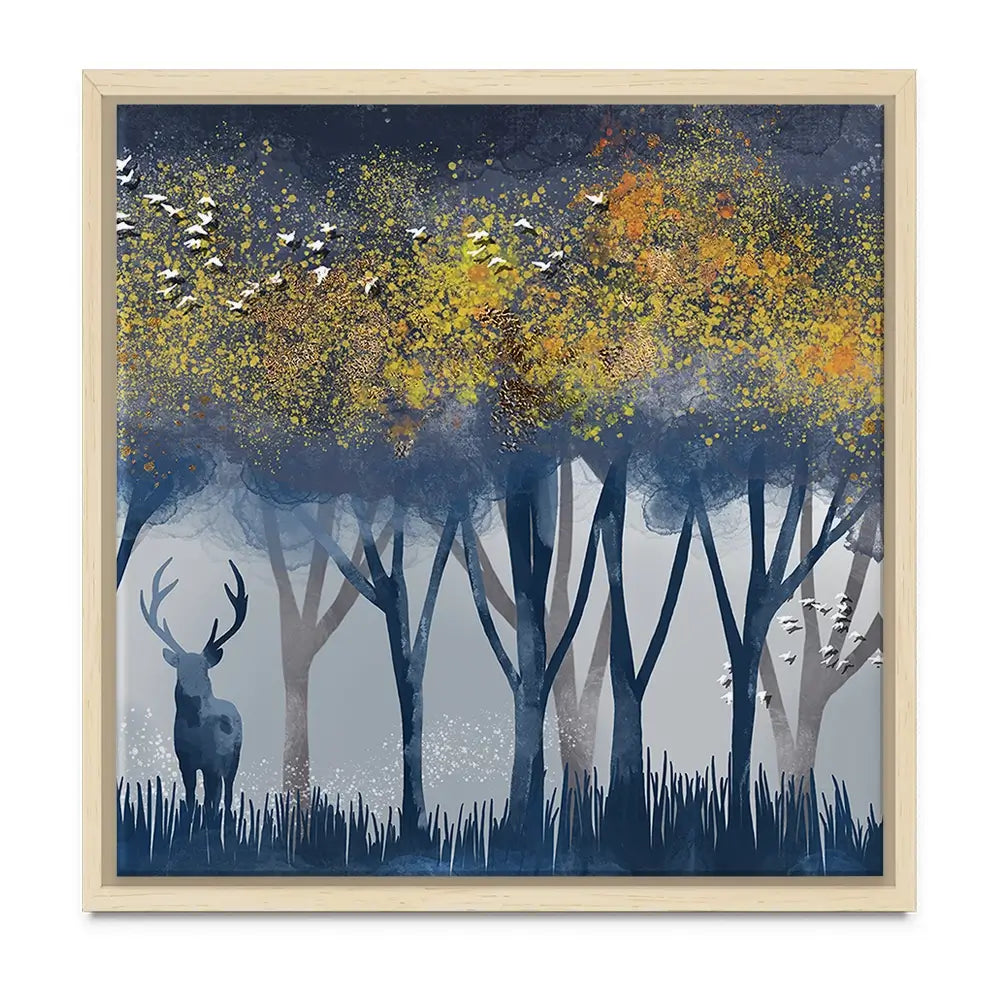 Deer In The Woods Oversized Canvas Print Deer In The Woods Oversized Canvas Print wall art product Art Print Shop