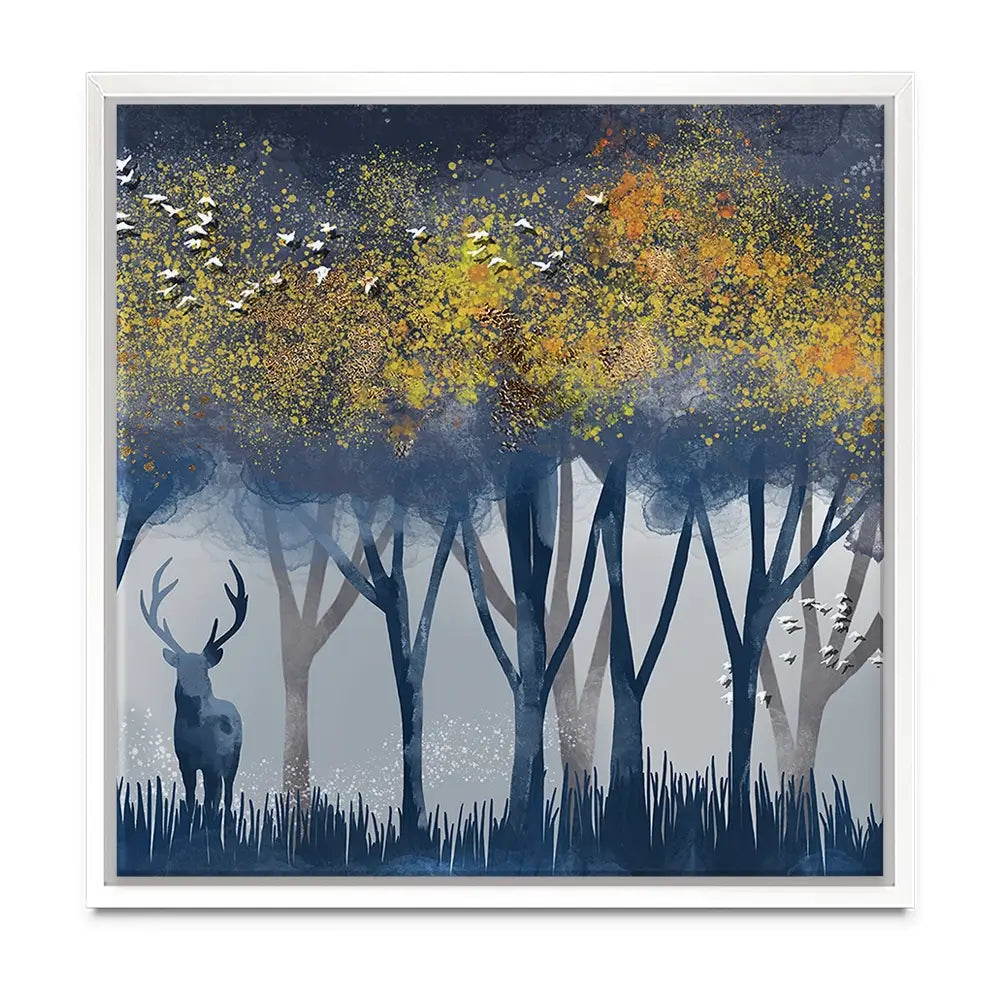 Deer In The Woods Oversized Canvas Print Deer In The Woods Oversized Canvas Print wall art product Art Print Shop