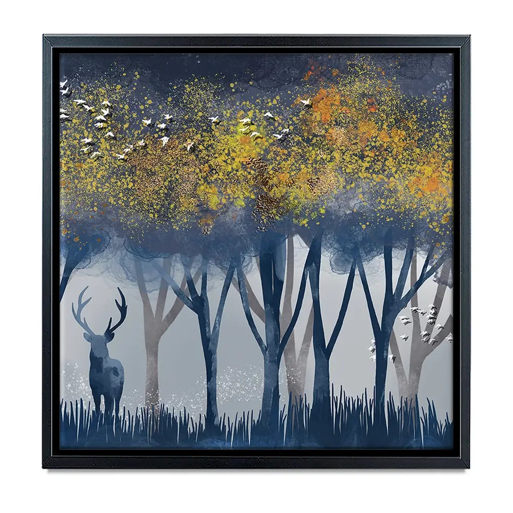 Deer In The Woods Oversized Canvas Print Deer In The Woods Oversized Canvas Print wall art product Art Print Shop
